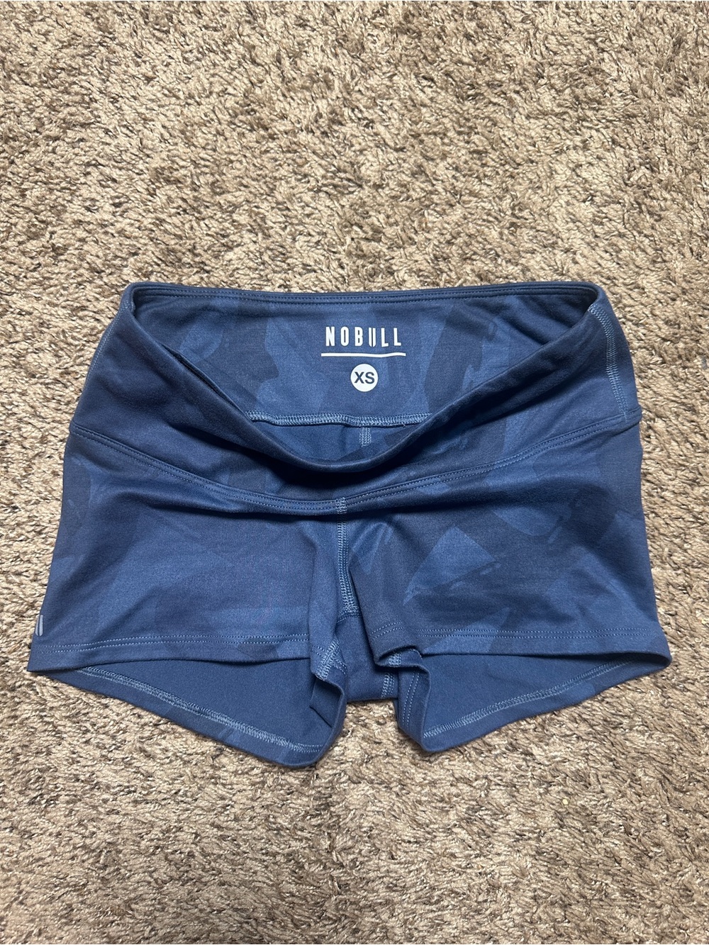 NOBULL Performance Blue Camo Shorts XS